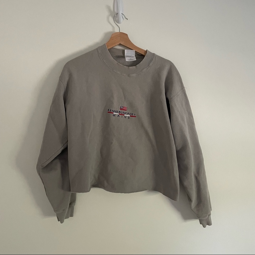 Medium Cropped Kennebunkport Maine Sweatshirt